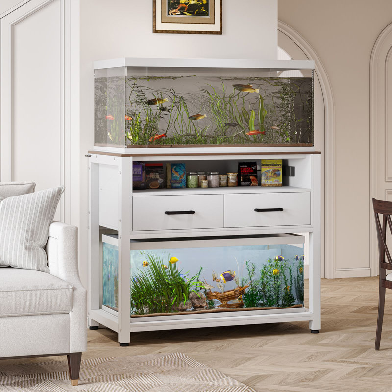 Tucker Murphy Pet™ Hassib 40 Gallon Aquarium Stand with Storage and ... - Built-In Water Storage Tank For Aquarium